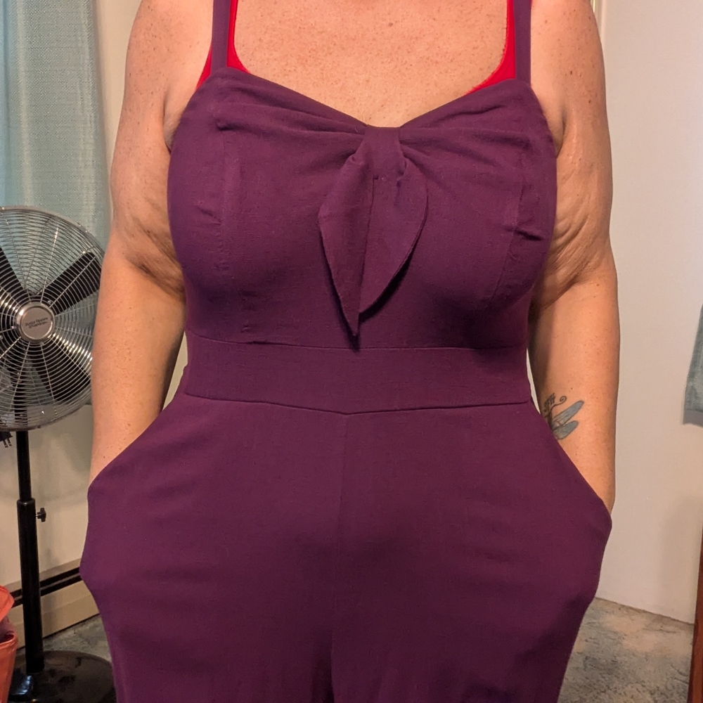Torrid Purple Women's Jumpsuit with Bow Detail